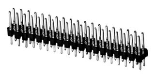 SAME SKY SSK03-MPH-254-B19 引脚针座, 板至板, 线至板, 2.54 mm, 2 排, 38 触点, 通孔直型, SSK03-MPH-254 Series