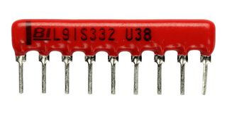 TT ELECTRONICS L061S472LF 固定阵列电阻, 4.7 kohm, 总线, 5 Resistors, SIP, PC引脚, ± 2%