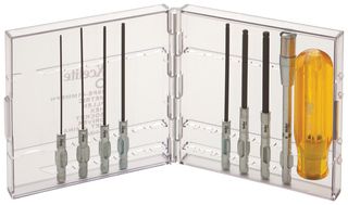 WELLER XCELITE 99PS41MMBPN Screwdriver Set, Allen Hex Ballpoint Blades, Handle & Extension, 9 Pieces, 99 Series