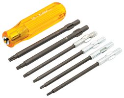 WELLER XCELITE 99XTD7N Screwdriver Set, Torx Blades, Handle, 9 Pieces, 99 Series