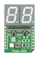 MIKROELEKTRONIKA MIKROE-1201 Add-On Board, 7 Segment Click, MikroE MikroBUS Compatible Development Boards