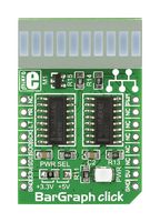 MIKROELEKTRONIKA MIKROE-1423 Add-On Board, BarGraph Click, MikroE MikroBUS Compatible Development Boards