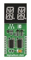 MIKROELEKTRONIKA MIKROE-1851 Add-On Board, AlphaNum G Click, MikroE MikroBUS Compatible Development Boards