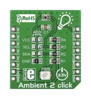 MIKROELEKTRONIKA MIKROE-1903 Add-On Board, Ambient 2 Click, MikroE MikroBUS Compatible Development Boards