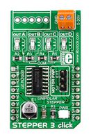 MIKROELEKTRONIKA MIKROE-2035 Add-On Board, STEPPER 3 Click, MikroE MikroBUS Compatible Development Boards