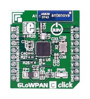 MIKROELEKTRONIKA MIKROE-2219 Add-On Board, 6LoWPAN C Click, MikroE MikroBUS Compatible Development Boards