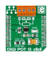 MIKROELEKTRONIKA MIKROE-2332 Add-On Board, DIGI POT 2 Click, MikroE MikroBUS Compatible Development Boards