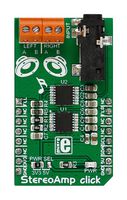MIKROELEKTRONIKA MIKROE-2454 Add-On Board, StereoAmp Click, MikroE MikroBUS Compatible Development Boards