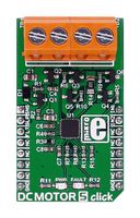 MIKROELEKTRONIKA MIKROE-2699 Add-On Board, DC MOTOR 2 Click, MikroE MikroBUS Compatible Development Boards
