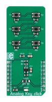 MIKROELEKTRONIKA MIKROE-3409 Add-On Board, Analog Key Click, MikroE MikroBUS Compatible Development Boards