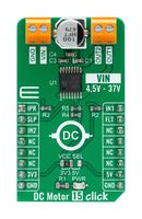 MIKROELEKTRONIKA MIKROE-4334 Add-On Board, DC Motor 15 Click, MikroE MikroBUS Compatible Development Boards