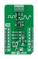 MIKROELEKTRONIKA MIKROE-4732 Add-On Board, DAC 10 Click, MikroE MikroBUS Compatible Development Boards