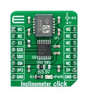 MIKROELEKTRONIKA MIKROE-4753 Add-On Board, Inclinometer Click, MikroE MikroBUS Compatible Development Boards
