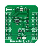 MIKROELEKTRONIKA MIKROE-4868 Add-On Board, Barometer 4 Click, MikroE MikroBUS Compatible Development Boards
