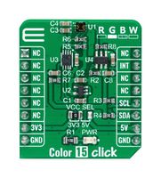 MIKROELEKTRONIKA MIKROE-5121 Add-On Board, Colour 15 Click, MikroE MikroBUS Compatible Development Boards