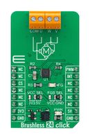 MIKROELEKTRONIKA MIKROE-5478 Add-On Board, Brushless 24 Click, MikroE MikroBUS Compatible Development Boards