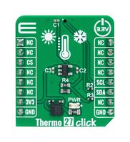 MIKROELEKTRONIKA MIKROE-5509 Add-On Board, Thermo 27 Click, MikroE MikroBUS Compatible Development Boards
