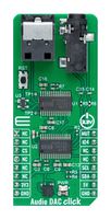 MIKROELEKTRONIKA MIKROE-5587 Add-On Board, Audio DAC Click, MikroE MikroBUS Compatible Development Boards