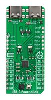 MIKROELEKTRONIKA MIKROE-5682 Add-On Board, USB-C Power Click, MikroE MikroBUS Compatible Development Boards