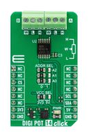 MIKROELEKTRONIKA MIKROE-5814 Add-On Board, DIGI POT 14 Click, MikroE MikroBUS Compatible Development Boards