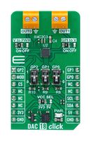 MIKROELEKTRONIKA MIKROE-6137 Add-On Board, DAC 18 Click, MikroE MikroBUS Compatible Development Boards