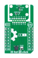 MIKROELEKTRONIKA MIKROE-6555 Add-On Board, 3D Hall 13 Click, MikroE MikroBUS Compatible Development Boards
