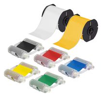 BRADY B30-SAFETY-KIT Safety Sign Kit, Label, Contents B30C-4000-595-YL, B30C-4000-595-WT, B30-R10000-BL and B30-R10000-RD