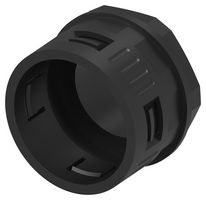 TE CONNECTIVITY 2500400-9 Conduit Connector, 54.5mm Size, M50 x 1.5, Straight, Nylon 6 (Polyamide 6), Black, 54 mm, IP66