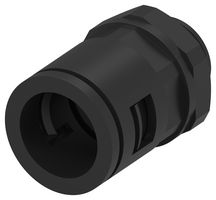 TE CONNECTIVITY 1-2500400-2 Conduit Connector, 18.5mm Size, PG13.5, Straight, Nylon 6 (Polyamide 6), Black, 41.6 mm, IP66