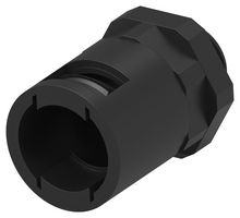 TE CONNECTIVITY 2500401-2 导管连接器, 15.8mm 尺寸,M16 x 1.5, 直型, 尼龙6(聚酰胺6), 黑色, 39.4 mm, IP66
