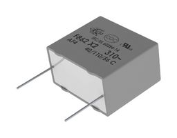 KEMET F862DJ334K310R Safety Capacitor, Metallized PP, Radial Box - 2 Pin, 0.33 µF, ± 20%, X2, Through Hole