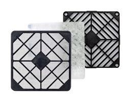 SEPA LFG92 Fan Filter Assembly, IP50, 92 mm, 92mm Size Fans, 82.4 mm, Plastic, Plastic, LFGxx Series