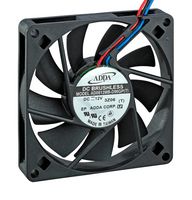 SEPA AD0812MB-D96GP(T) DC Axial Fan, 12 V, Square, 80 mm, 15.5 mm, Ball Bearing, 23.95 CFM