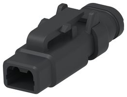 TE CONNECTIVITY - DEUTSCH DTM06-2S-EE03 车用连接器外壳, DTM Series, 插头, 2 路, AMP DTM04-2P 系列尺寸 20 插座触点, 塑料主体, IP68, IP6K9K