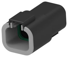TE CONNECTIVITY - DEUTSCH DTP04-4P-E004 Automotive Connector Housing, DTP Series, Receptacle, 4 Ways, DTP Series Pin Contacts