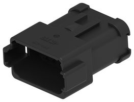 TE CONNECTIVITY - DEUTSCH DT04-12PA-E005 车用连接器外壳, DT Series, 插座, 12 路, AMP DT06-12S 系列插针触点, 尼龙 6.6 (聚酰胺 6.6), 玻璃填充主体, IP68, IP6K9K