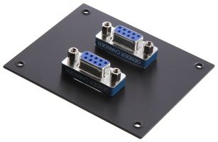 L-COM USP2DB9FB 配线架, D-Sub适配器, 2 端口