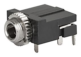 SCHURTER 4832.2320 Phone Audio Connector, Screened, 3 Contacts, Socket, Through Hole Right Angle