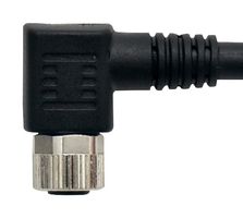 NOSHOK FA-6-4P Sensor Cable, 90° M12 Receptacle, Free End, 4 Positions, 6 m, 19.7 ft