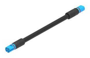 MOLEX 2300314010 Cable Assembly, MiniCirc Receptacle to MiniCirc Receptacle, 4 Ways, 1 m, 3.3 ft