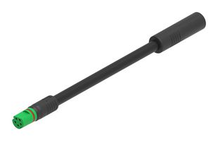 MOLEX 2300325010 Cable Assembly, MiniCirc Receptacle to MiniCirc Plug, 5 Ways, 1 m, 3.3 ft