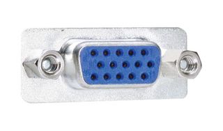 L-COM SDH15S D-Sub 连接器, 高密度, 插座, SDH_S Series, 15 触点, DE, 焊接杯