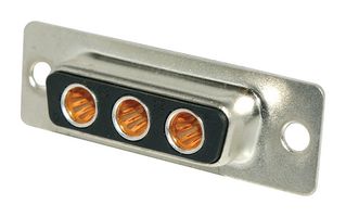 AMPHENOL COMMUNICATIONS SOLUTIONS LCC17A3W3PM2N0 Combination Layout D Sub Connector, COOLPOWER LCC17 Series, DA-3W3, Plug, 3 Contacts, 3 Power