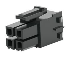 AMPHENOL COMMUNICATIONS SOLUTIONS 10174854-04BLF 重载连接器底座, 4位，5.7 mm间距, Minitek Pwr 5.7 Series, 电缆安装, Amphenol 矩形电源触点, 尼龙6.6(聚酰胺6.6)主体, 锁扣