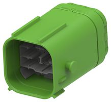 TE CONNECTIVITY 2490960-3 Automotive Connector Housing, Code C, Green, NTSEAL Series, Receptacle, 26 Ways