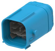 TE CONNECTIVITY 2490960-4 Automotive Connector Housing, Code D, Blue, NTSEAL Series, Receptacle, 26 Ways