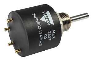 VISHAY 34PHEB2ATA2S22 Rotary Position Sensor, 3600° Rotation Angle, Non-Contact, ± 1%, Turret, Ratiometric, 5VDC