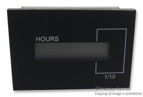 CURTIS INSTRUMENTS 17470731B-01 面板安装定时器, 12 VDC, 48 VDC, 0 s, 99999.9 h, 24.1 mm, 36.8 mm