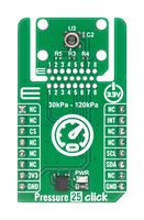 MIKROELEKTRONIKA MIKROE-6937 Add-On Board, Pressure 25 Click, PSD0401120, Pressure and Temperature Sensor, I2C, 3.3V in