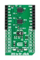 MIKROELEKTRONIKA MIKROE-6901 Add-On Board, 3V3 to 5V Click, TXS0108E, Level Translator, 3.3V/5V in